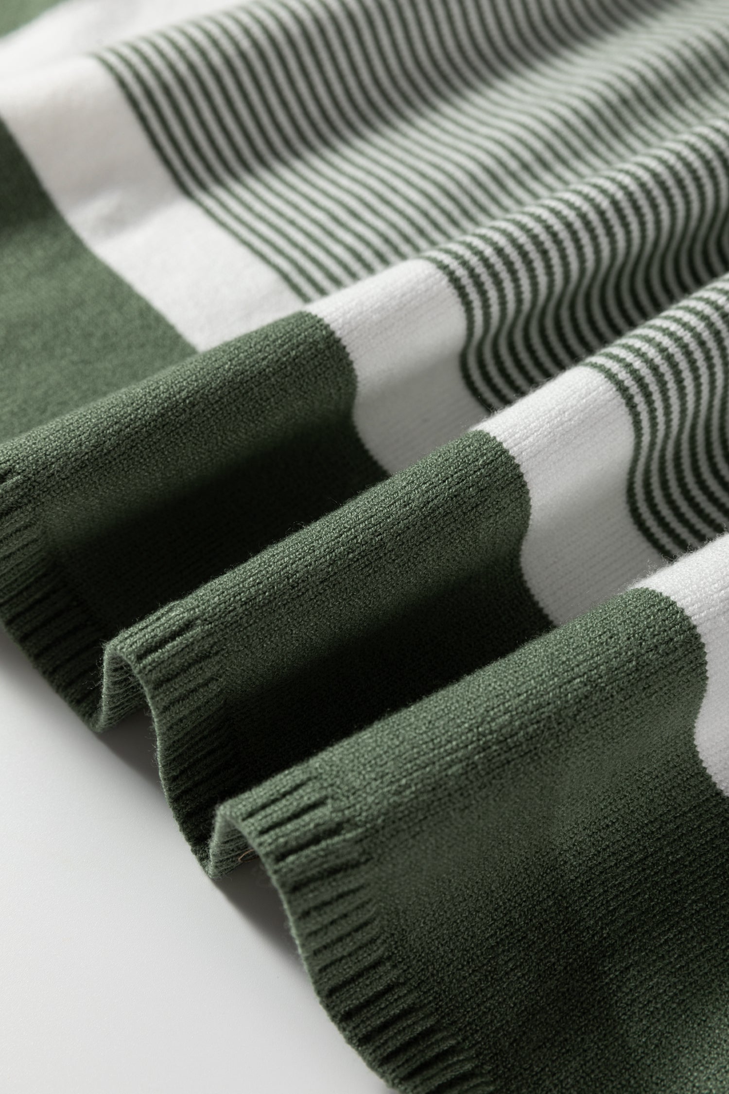 Striped Dolman Oversize Tunic Sweater - eAura