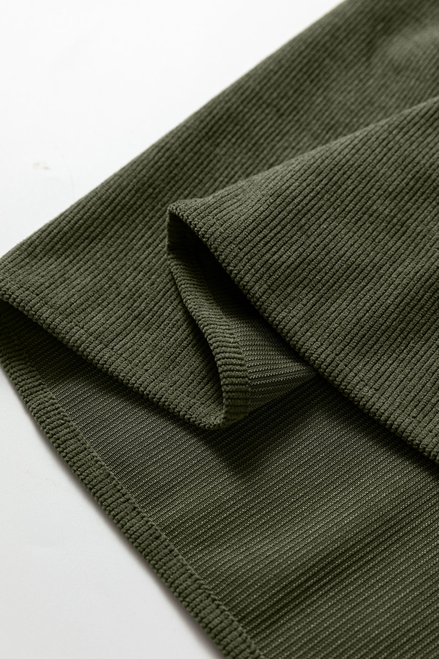 Scallop Detail Pleated Soft Cord Mini Dress - eAura