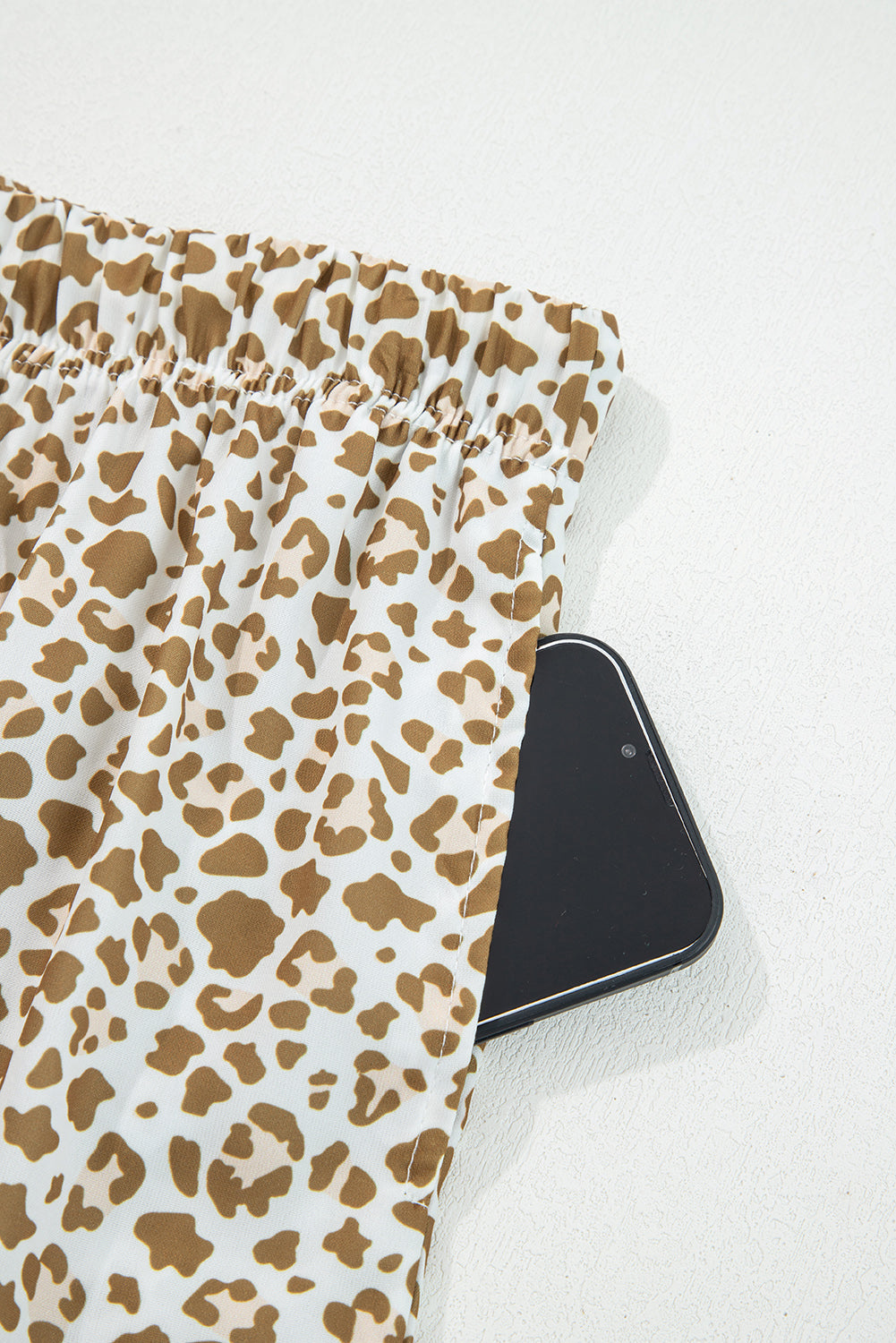 Leopard Drawstring Elastic Waistband Loose Pants - eAura