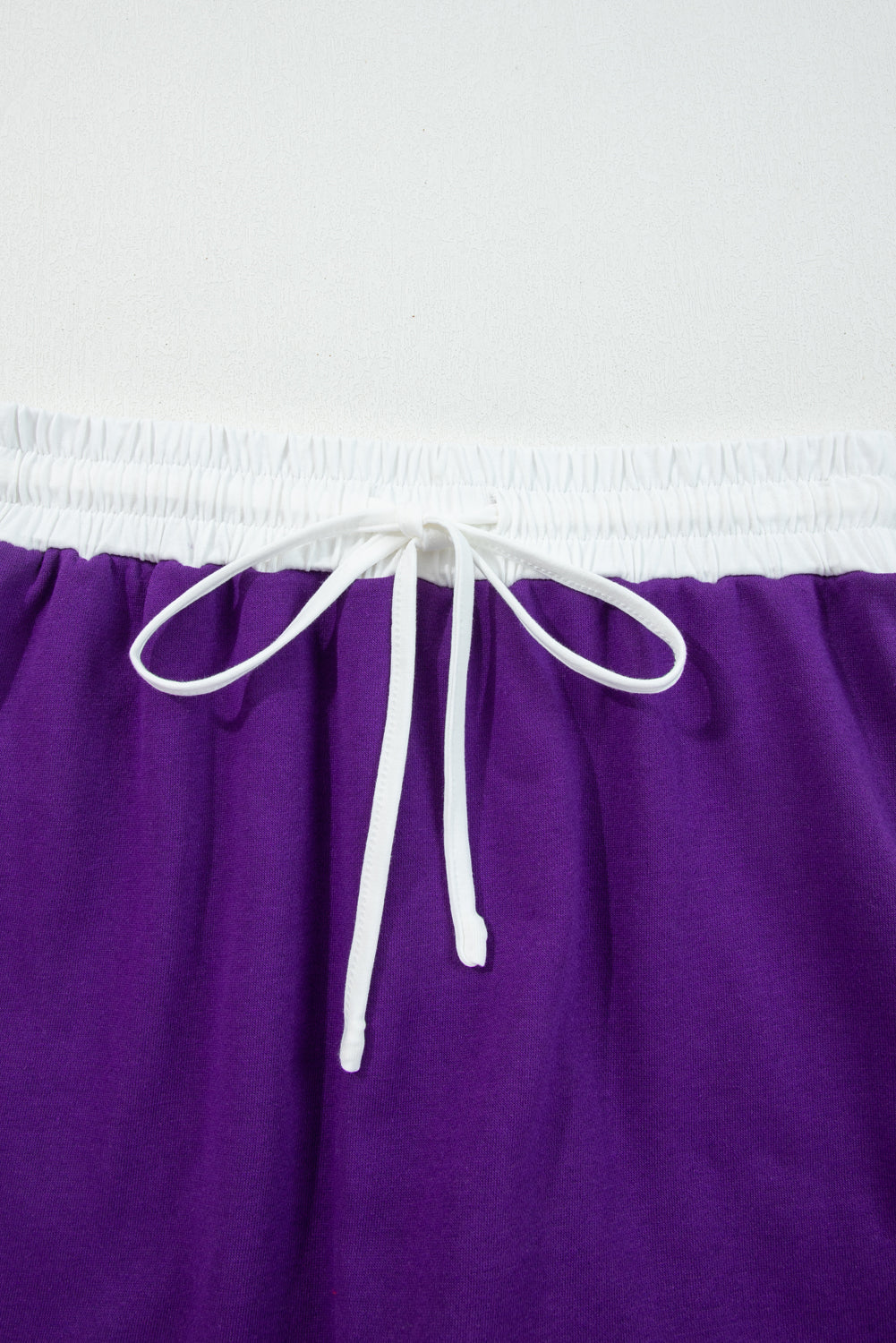 Varsity Stripe Detail Drop Shoulder Pullover Mini Skort Co-ord Set