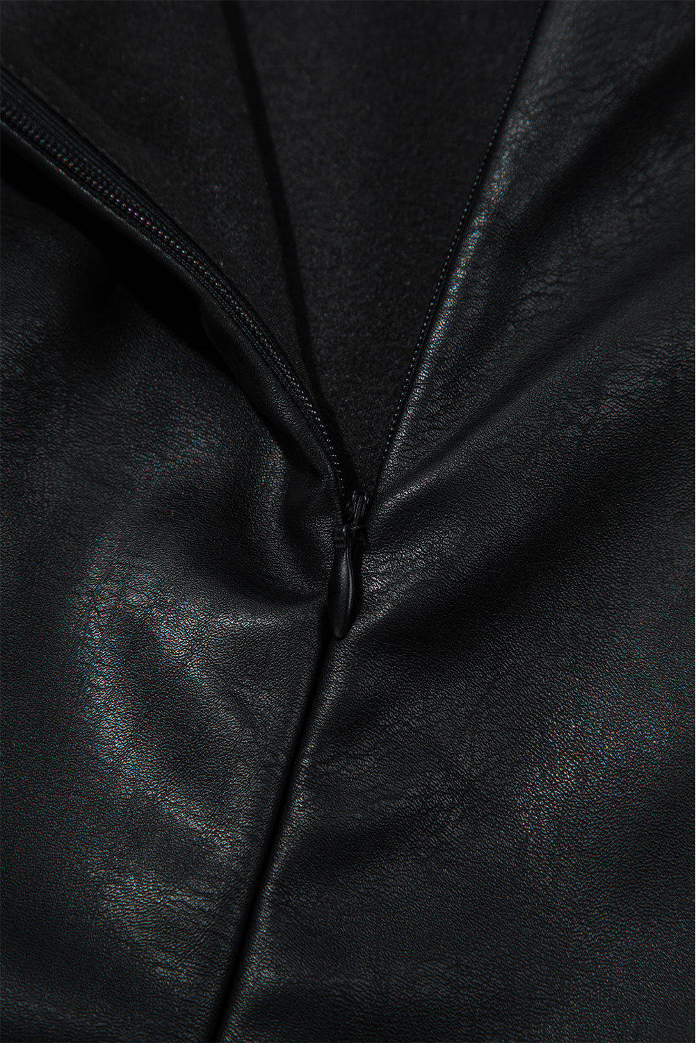 Black Faux Leather Sleeveless Mini Dress Dear-Lover Dropshipping