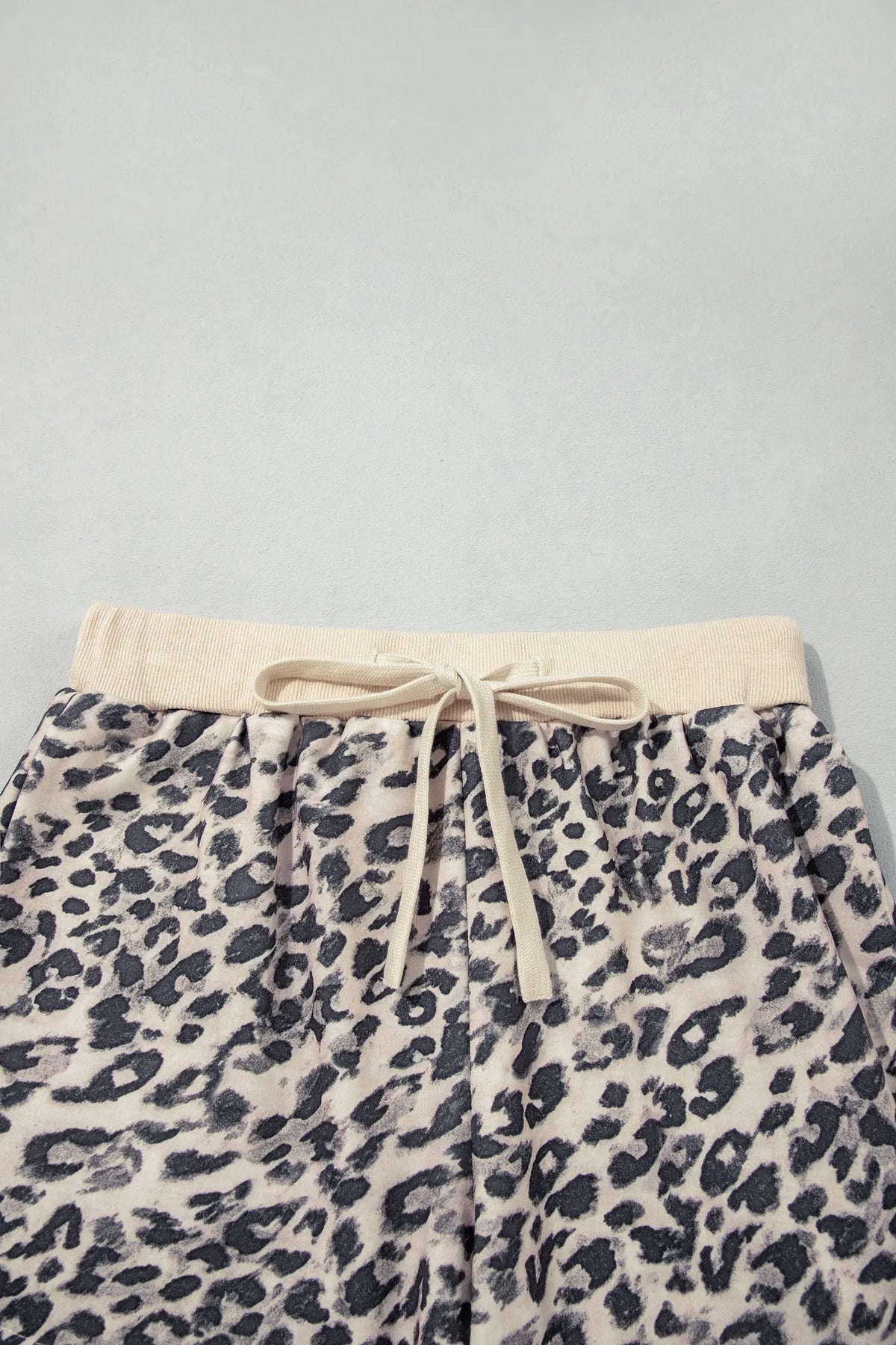 Leopard Zip-Up Hooded Drawstring Pant Set – Multicolour