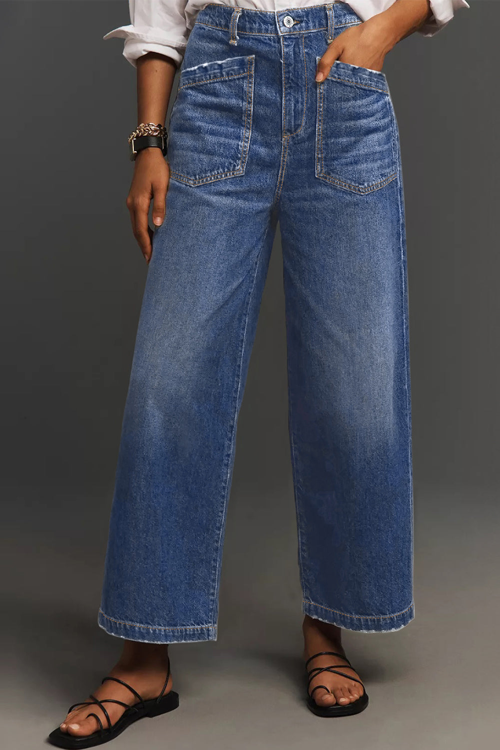 Mimimalist Patch Pocket Womens Shift Jeans Dear-Lover Dropshipping