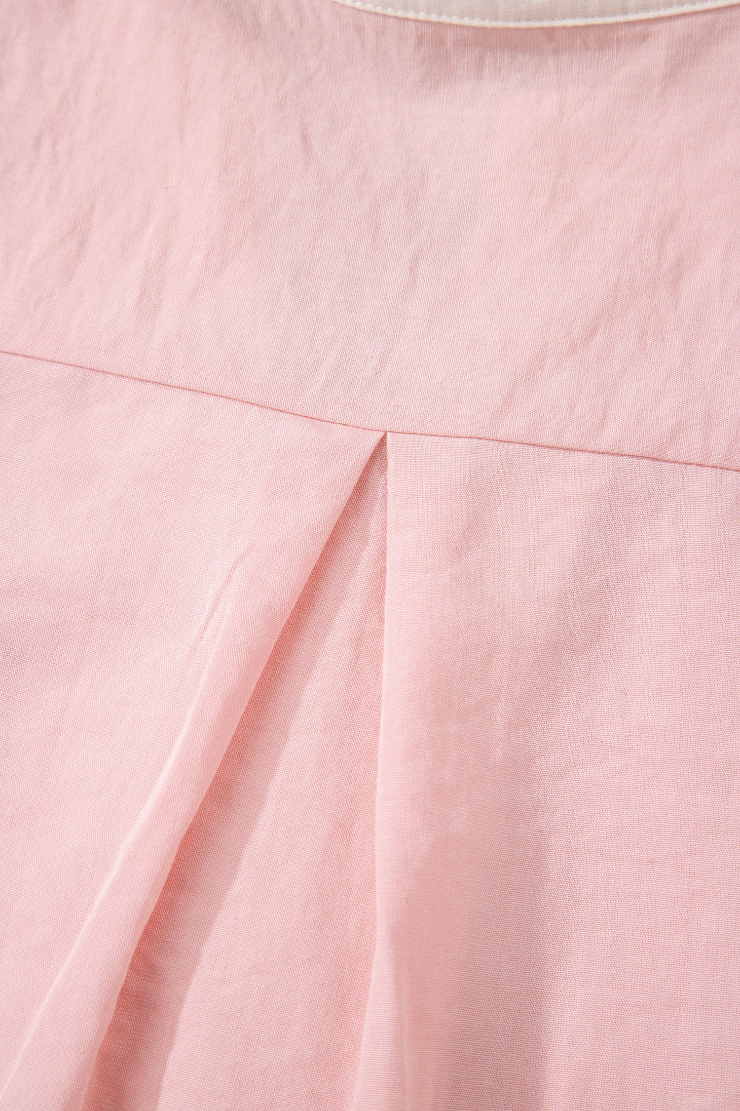 Scallop Colour Block Trim Puff Sleeve Mini Dress