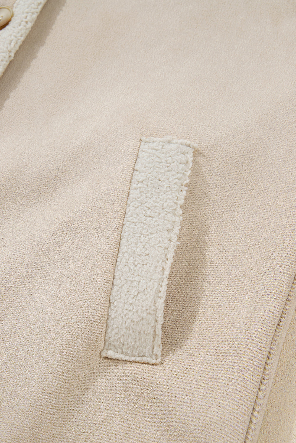 Faux Suede Sherpa Lined Western Jacket - eAura