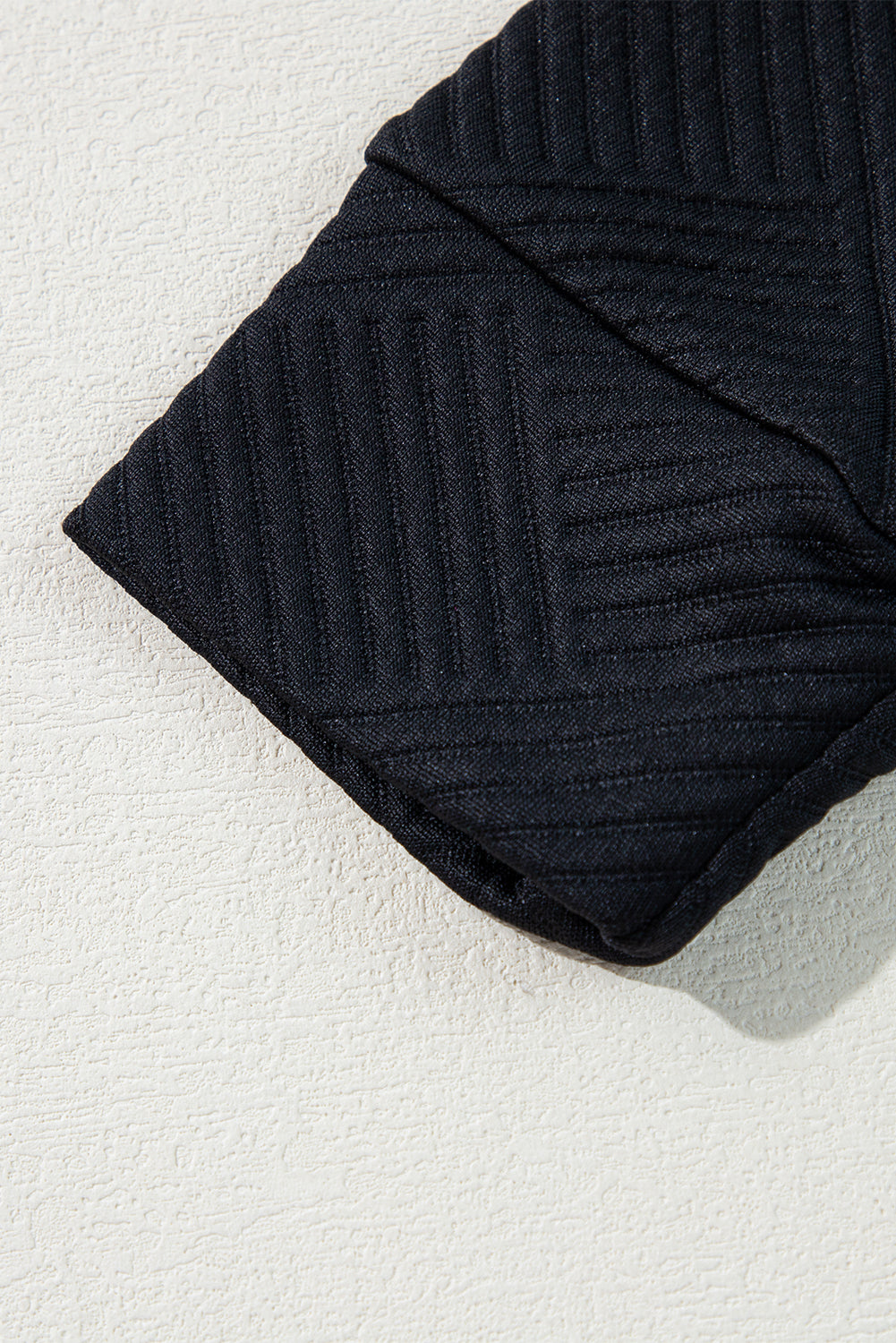 Textured Long Sleeve Shift Dress - Dresses/Mini Dresses