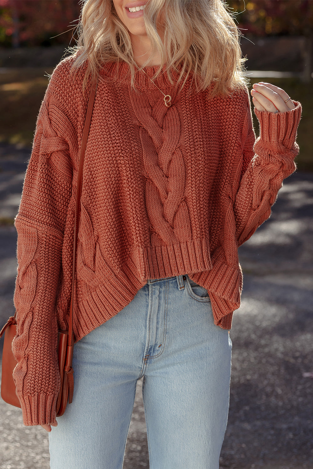 Chunky Fit Slouchy Textured Knit Sweater Dear-Lover Dropshipping