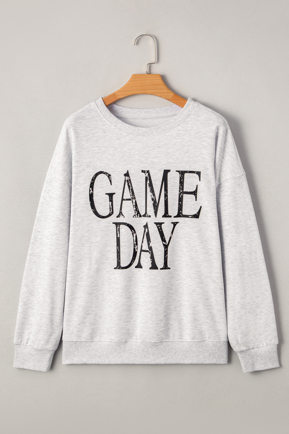 Vintage Washed GAME DAY Graphic Baggy Sweatshirt - eAura