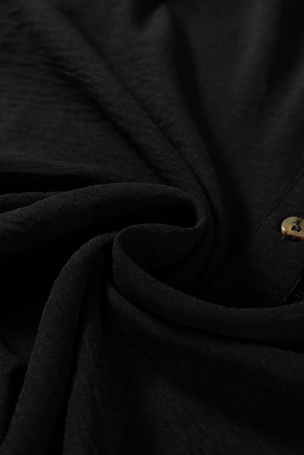 Contrast Leopard Print Polo Collar Buttons Front Ruffled Long Sleeve Blouse - eAura