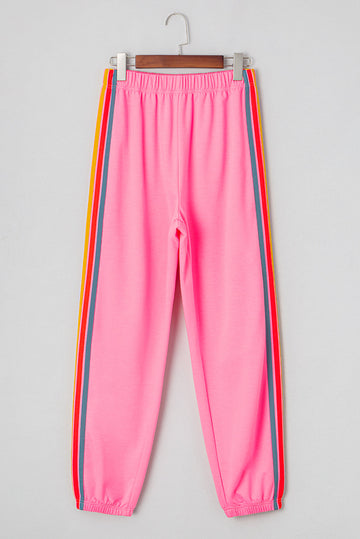 Pink Counting Rainbows High Waist SweatTrousers eAura