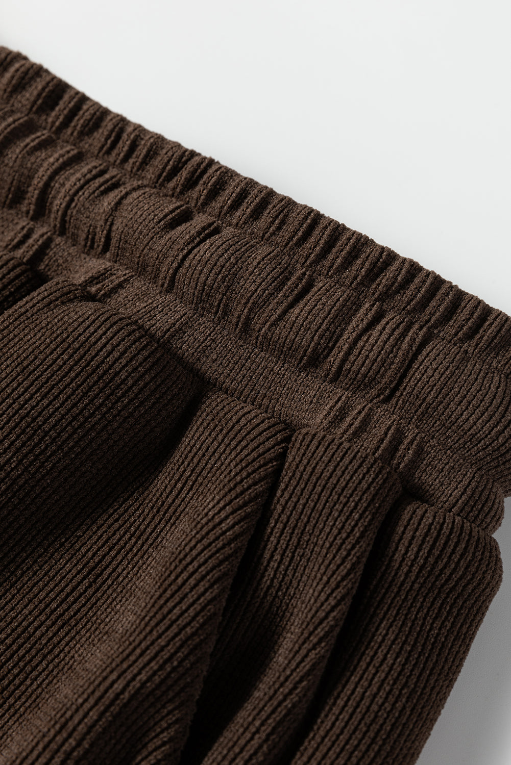 Textured Drop Shoulder Pullover Drawstring Shorts Co-ord Set - eAura