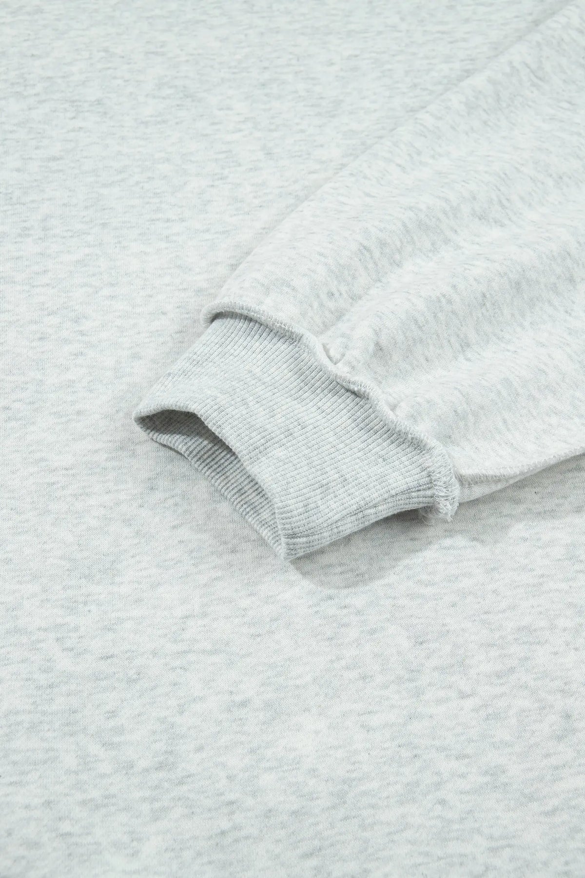 Reversible Christian Faith Print Mock Neck Pullover Sweatshirt – Light Grey