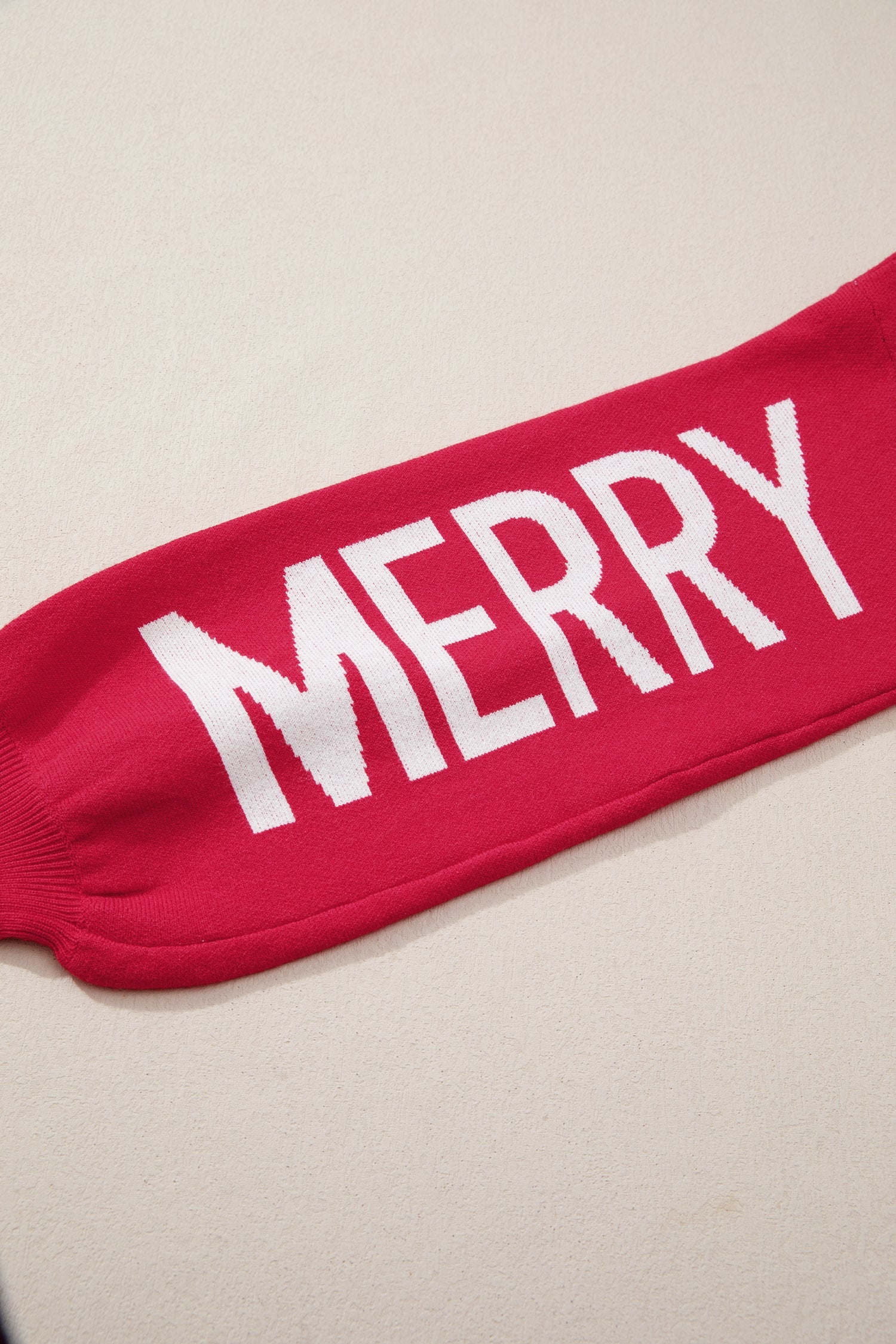 HO MERRY CHRISTMAS Drop Shoulder Loose Sweater - Sweaters & Cardigans/Sweaters