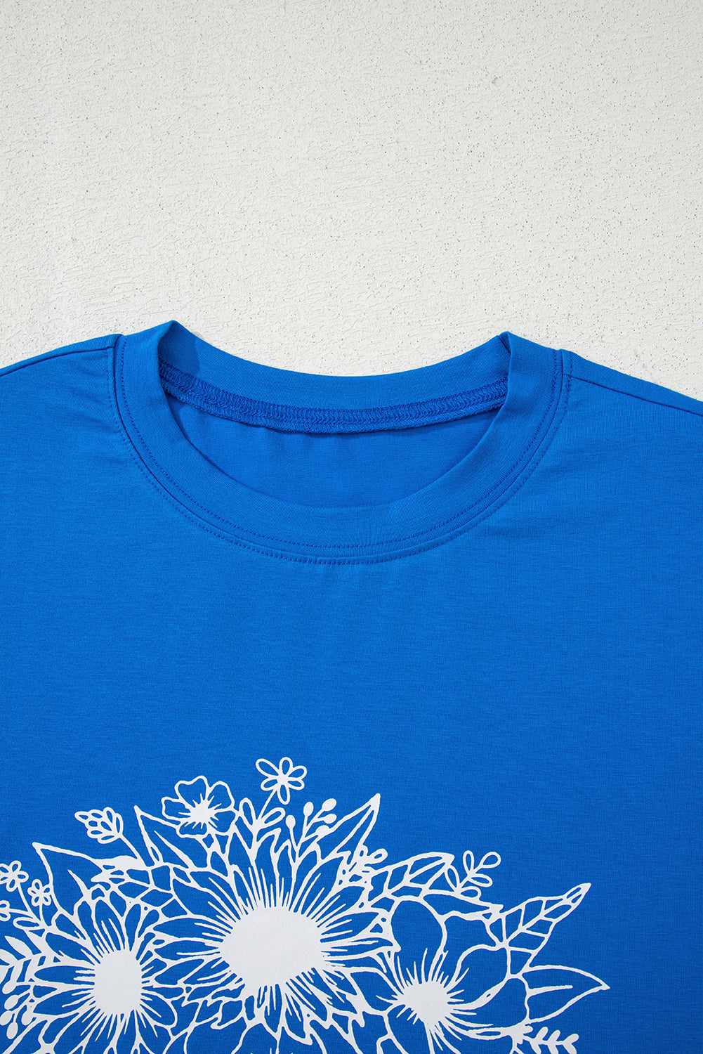 Blue Sunflower Boots Graphic Western Fashion T Shirt eAura