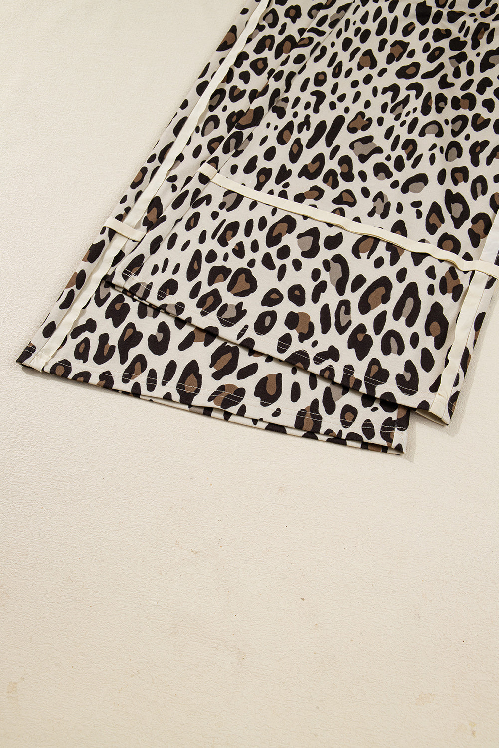 Leopard Wide Leg Cropped Trousers - eAura