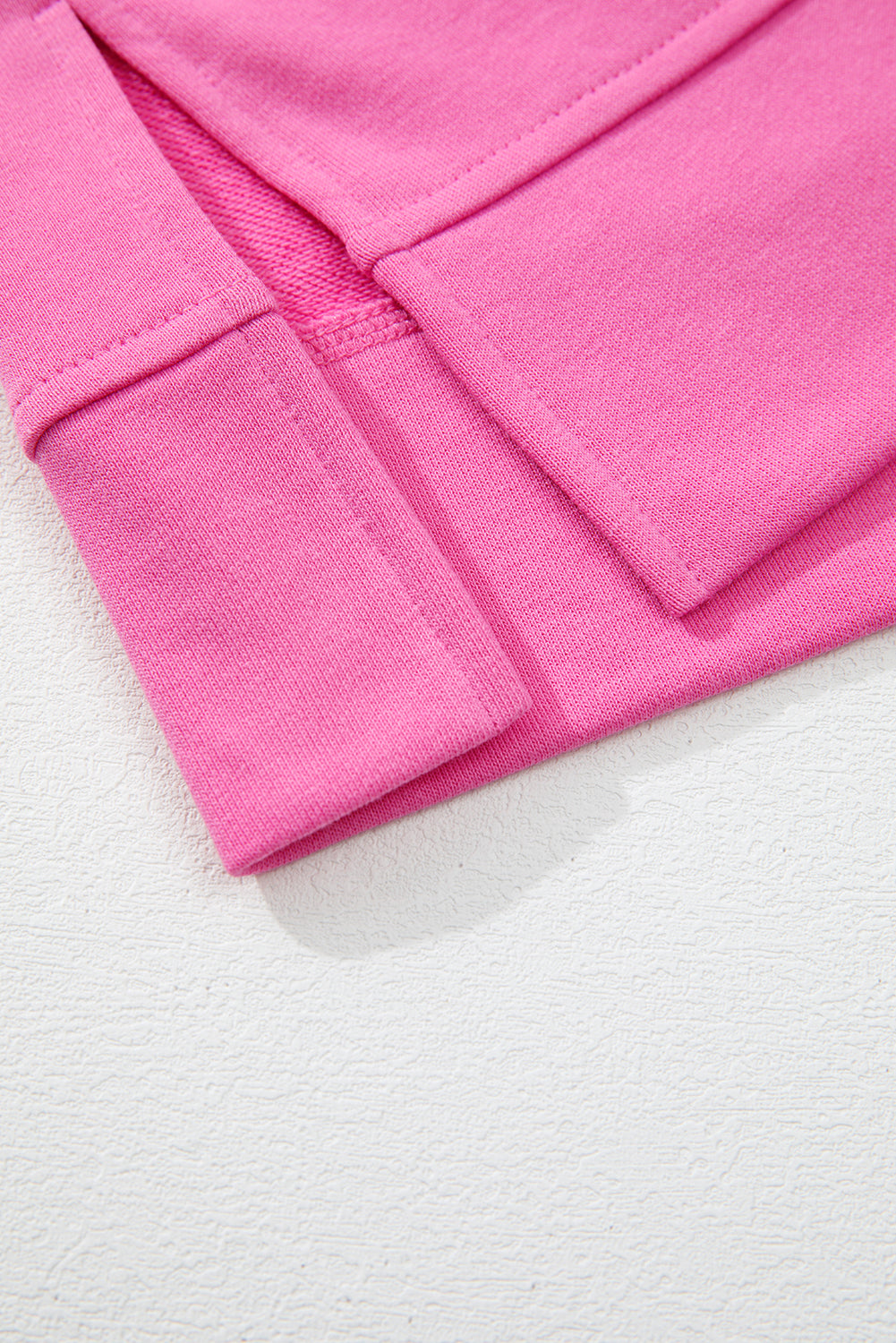 Sachet Pink Contrast Flower Drop Shoulder Loose T Shirt eAura