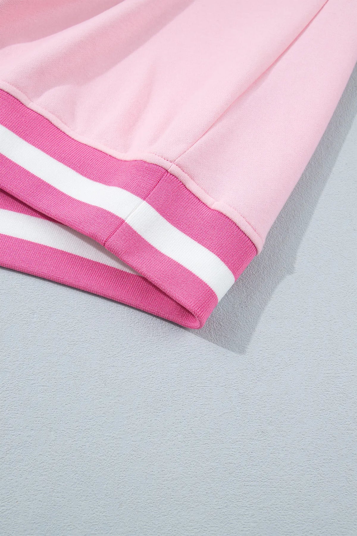 Embroidered Tennis Club Crew Neck Pullover Sweatshirt – Pink