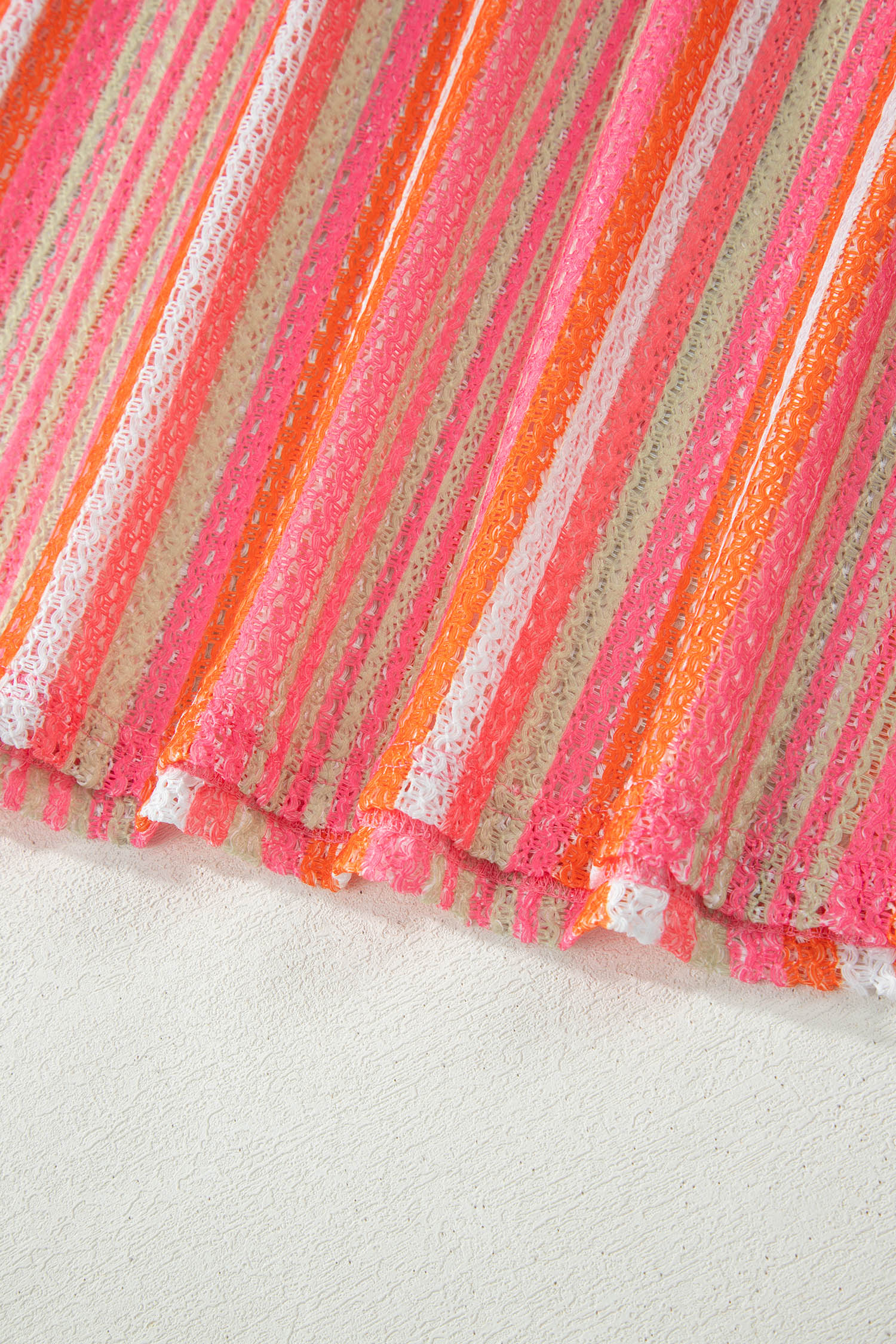 Stripe Ruffled Straps Ribbon Knot Flowy Holiday Maxi Dress
