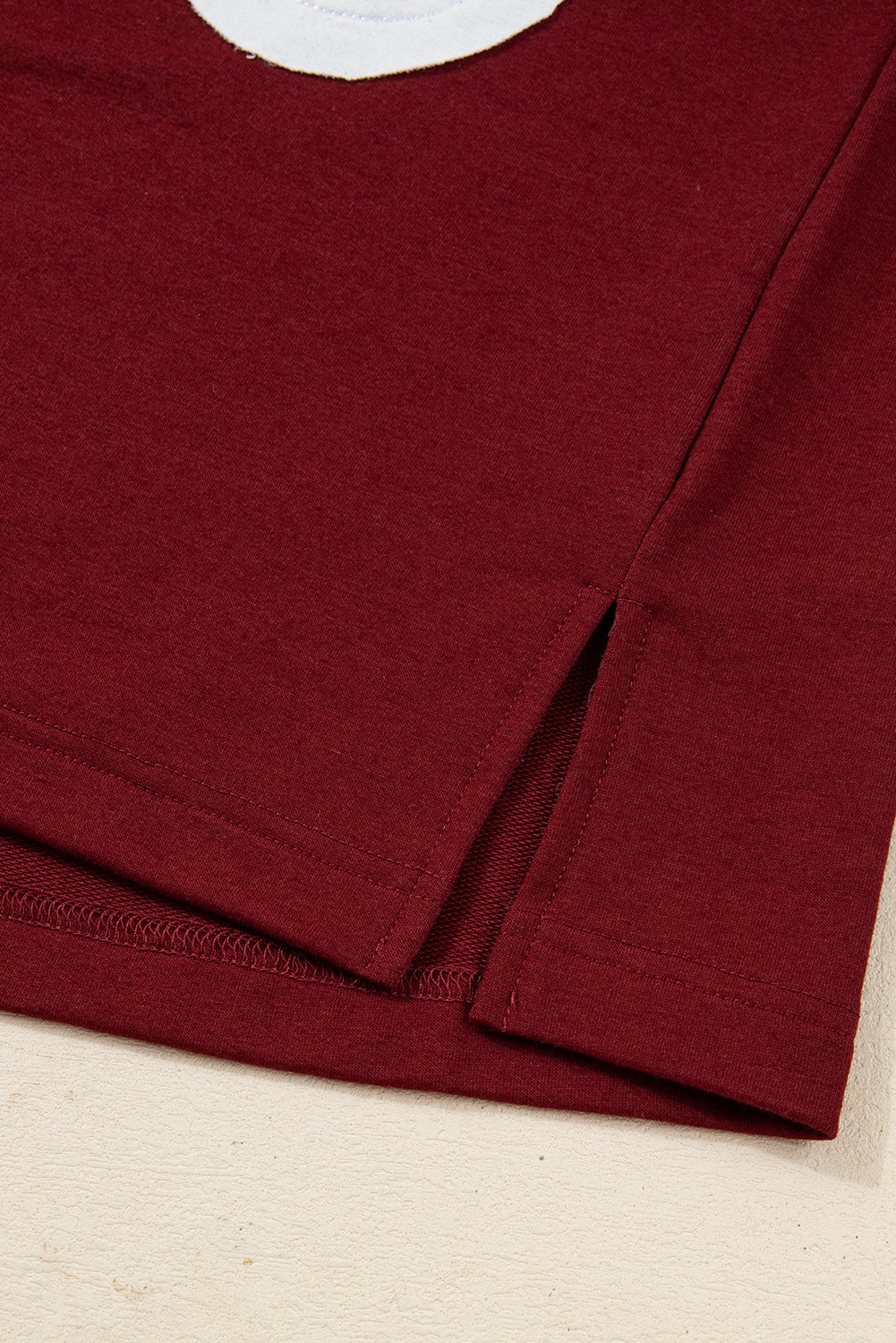 Daisy Flower Patched Round Neck Long Sleeve Top - eAura