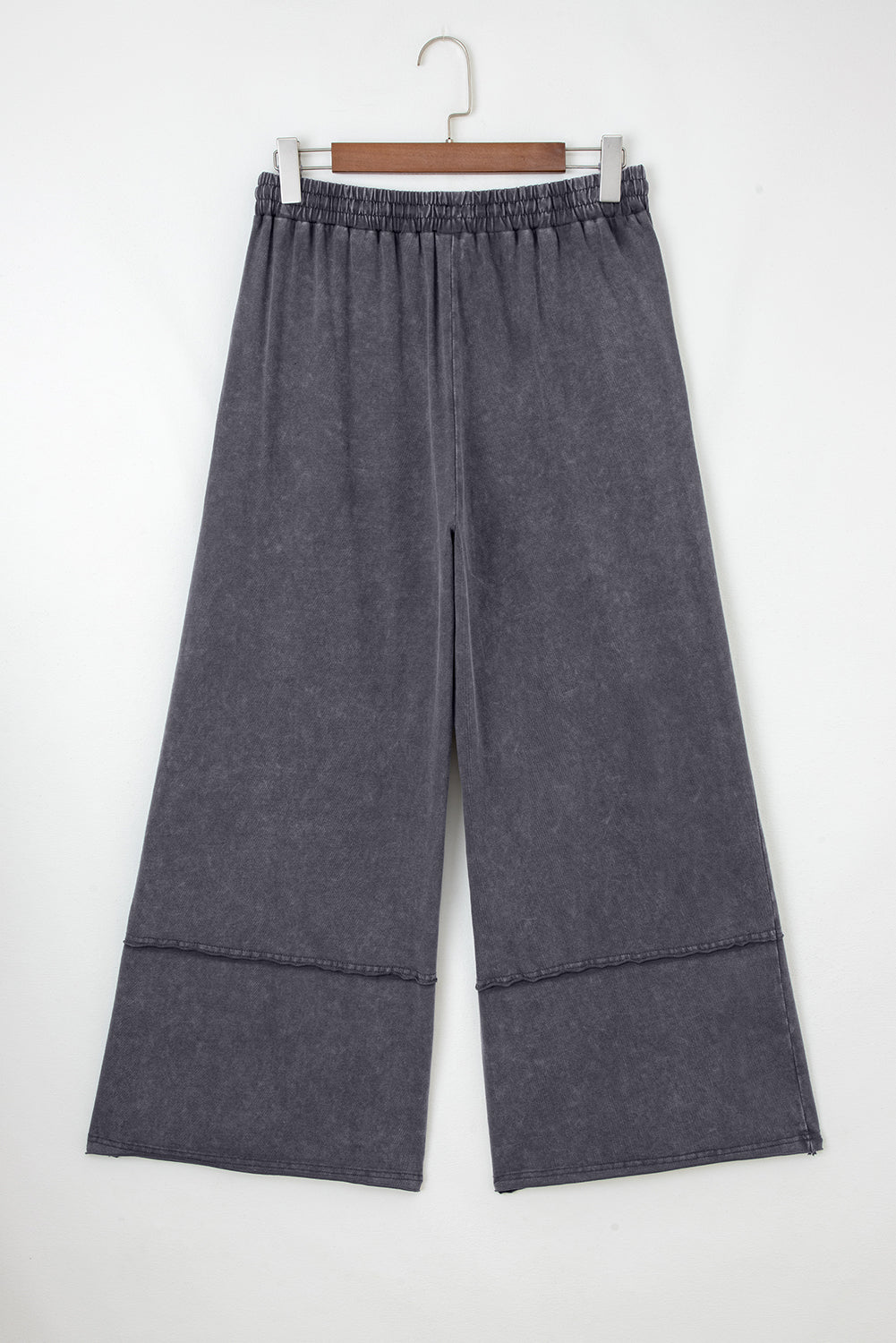 Flower Patch Mineral Washed Crop Wide Leg Trousers - eAura