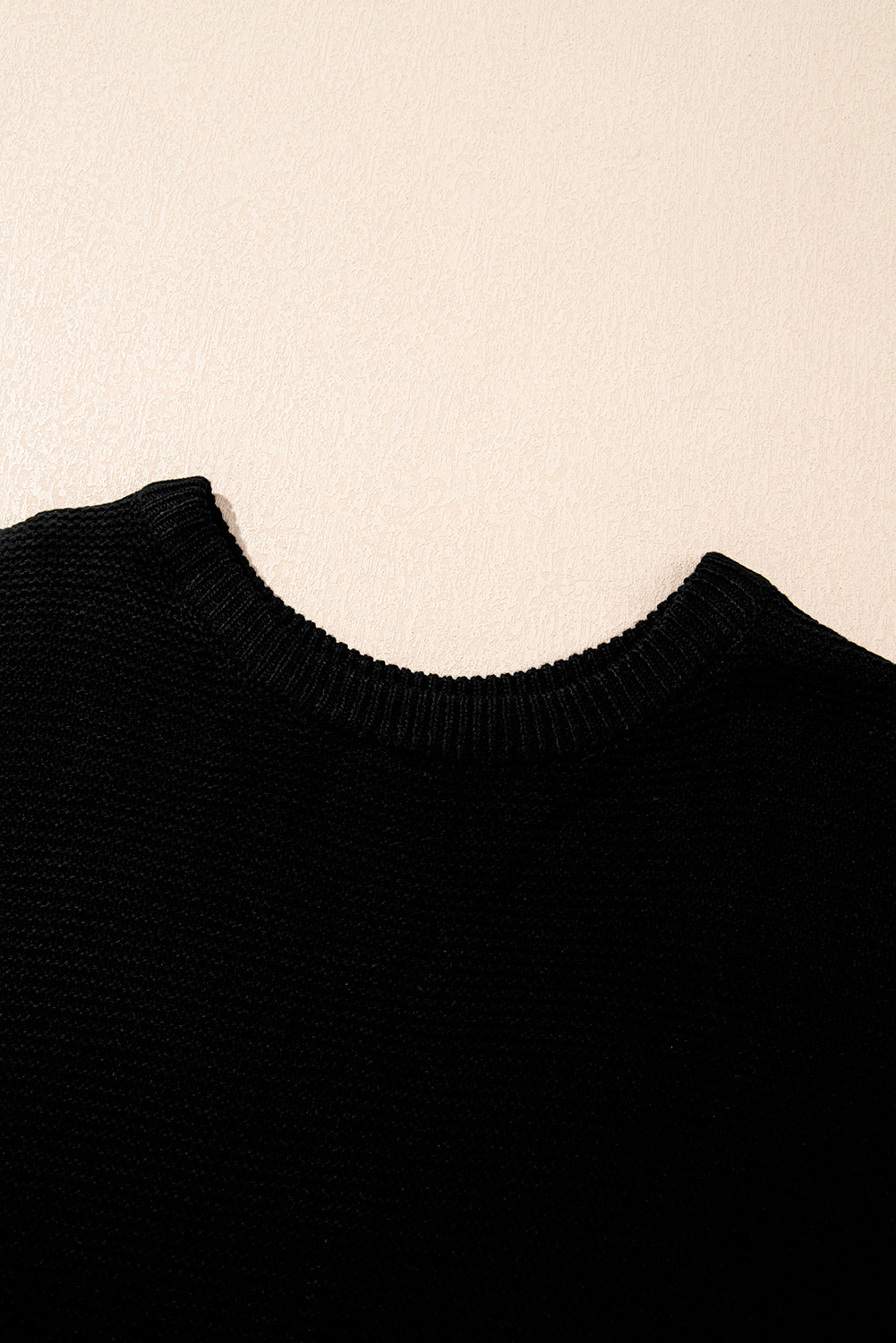 Sachet Pink Solid Color Sweater Tee with Side Slits BB Fashion Outlet