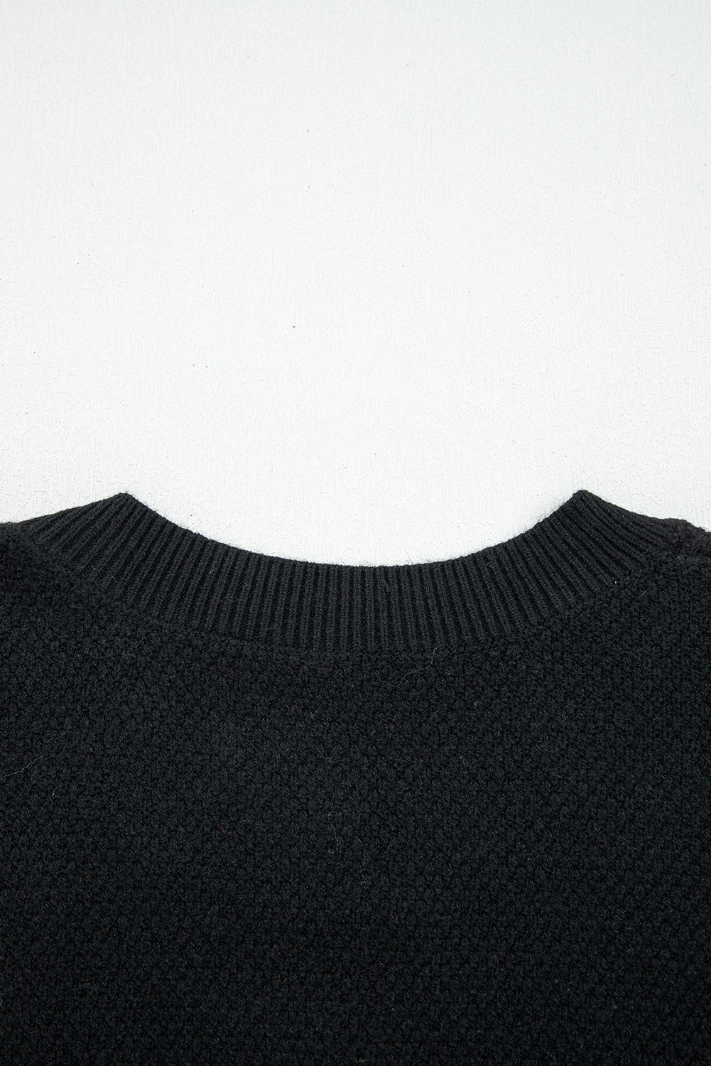 Colour Block Knit Striped Sleeve Detail Casual Sweater eAura