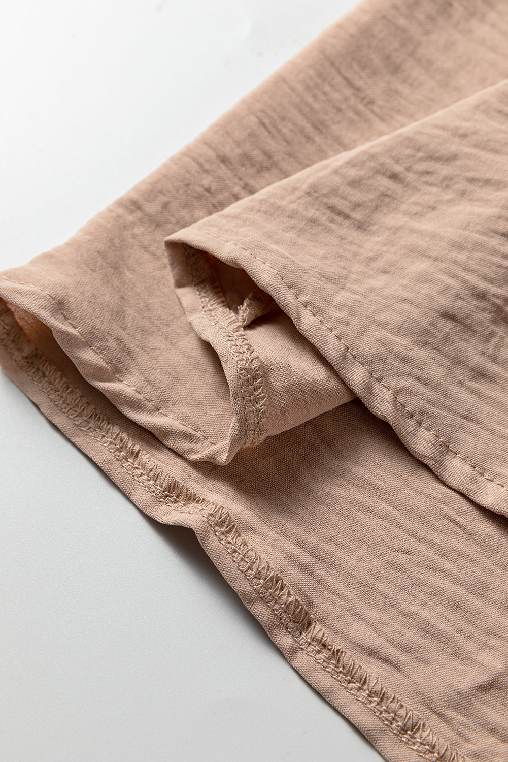 Deep V-Neck Bubble Sleeve Smocked Mini Dress - eAura