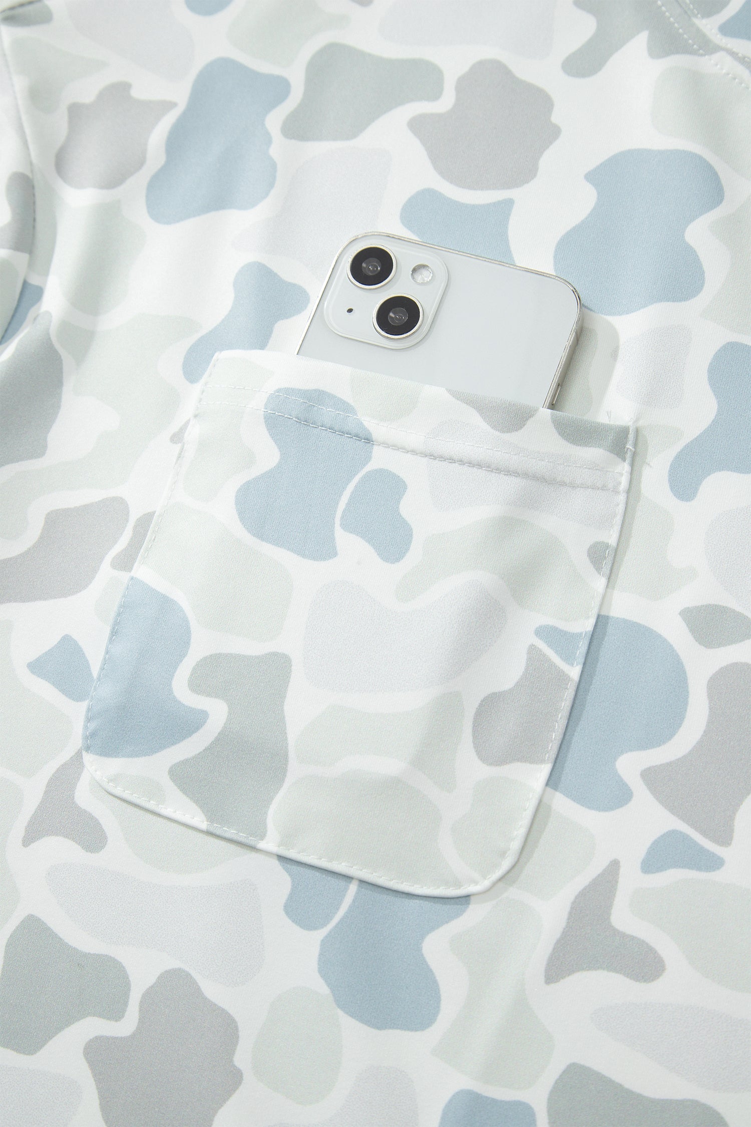 Camouflage Print Casual Tee Drawstring Short Set – Multicolour