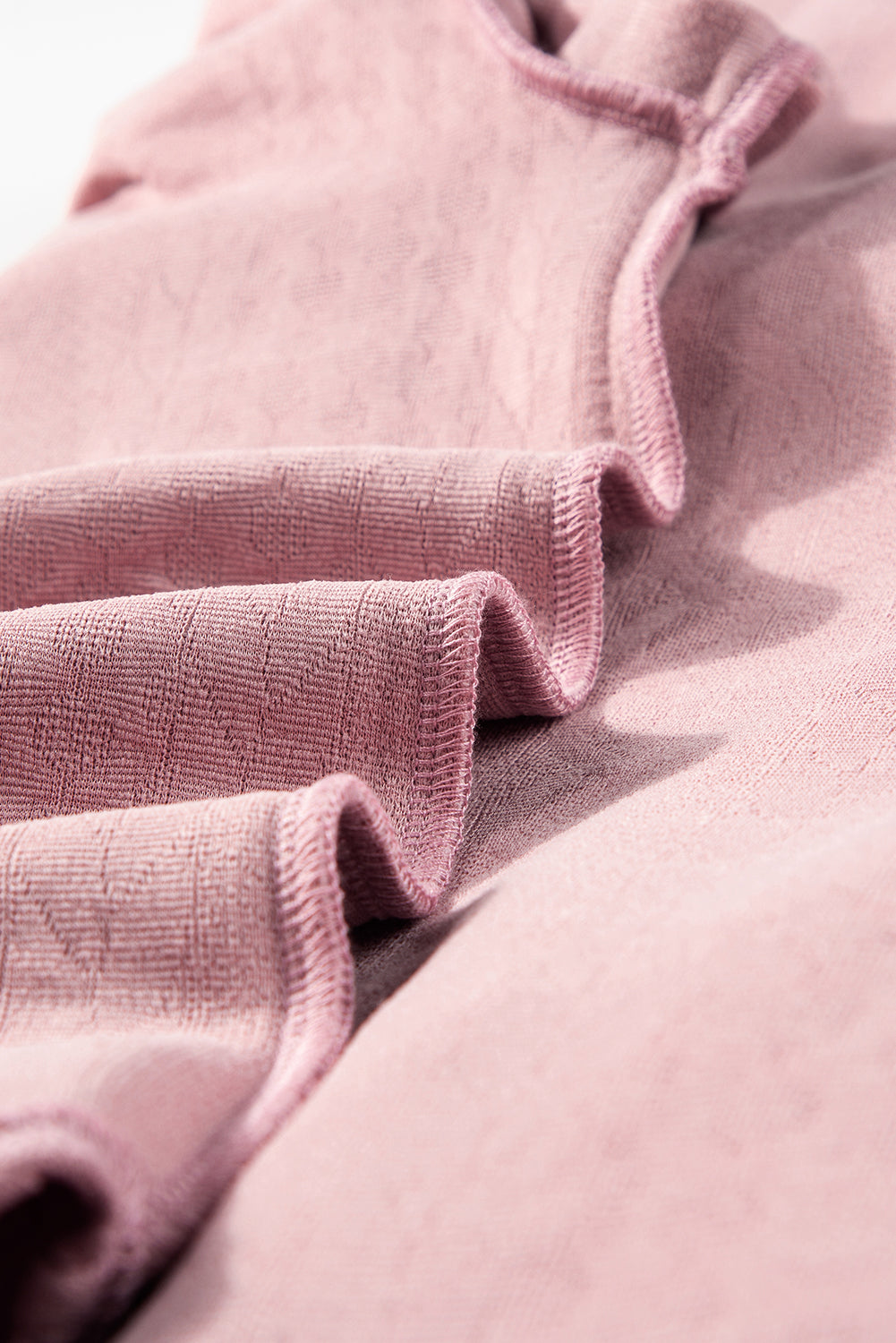 Cable Texture Puff Sleeve Loose Shacket - eAura