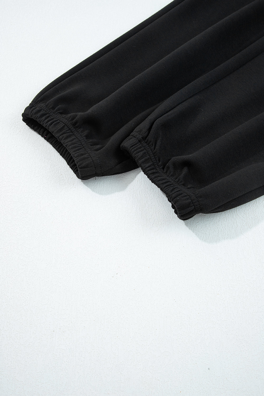 Zip Collar Long Sleeve Top and Drawstring Trousers Co-ord Set - eAura