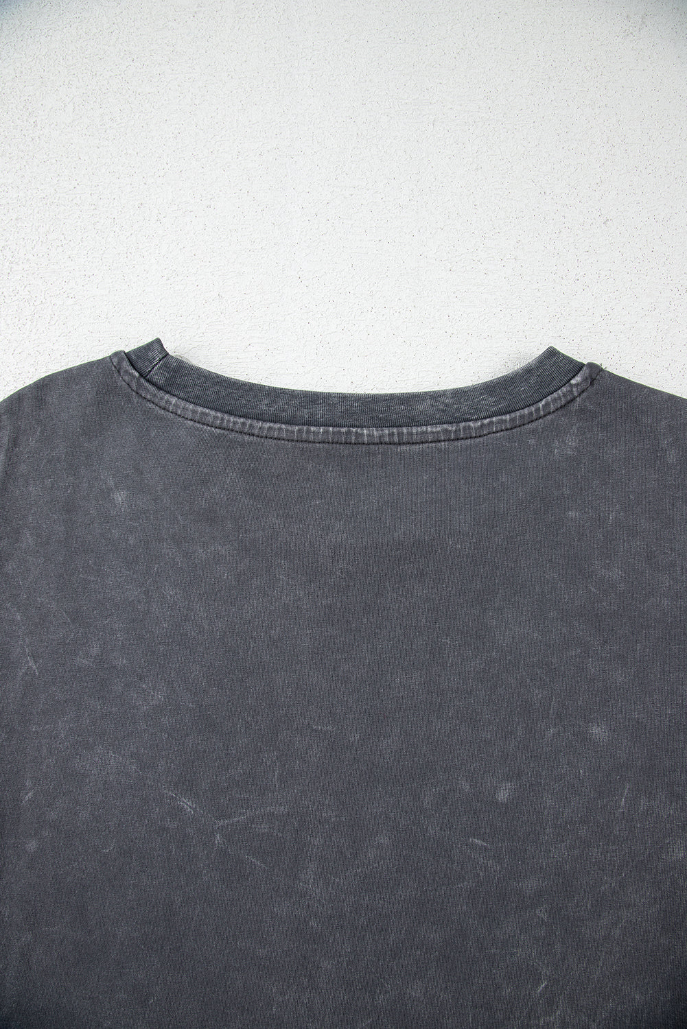 Dark Grey Kindness Butterflies Graphic Mineral Wash Loose Tee eAura