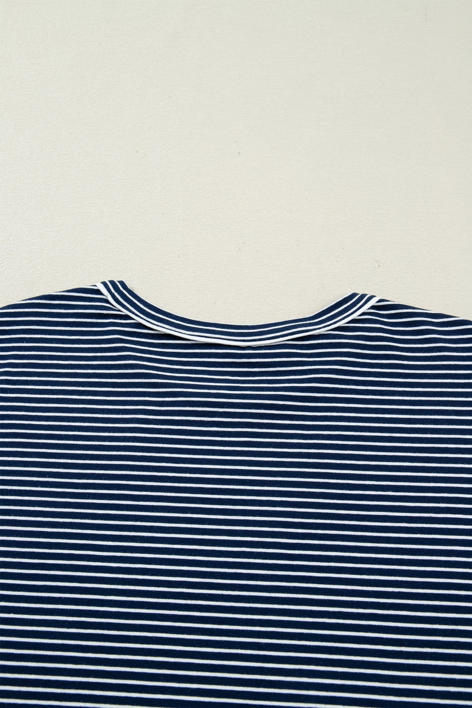 Stripe Drop Shoulder Long Sleeve Tee and Buttoned Shorts Pyjama Set - Loungewear & Sleepwear/Pyjama