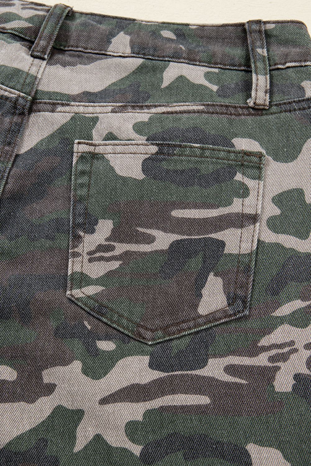 Camo Cargo Wide Leg Jeans - eAura