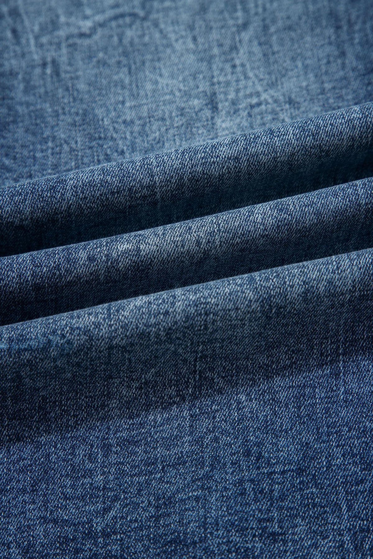 Acid Wash Pocket Detail Flare Jeans – Sail Blue