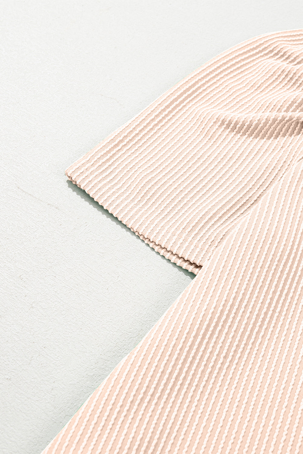 Ribbed Knit Crew Neck Puff Sleeve Shift Mini Dress eAura