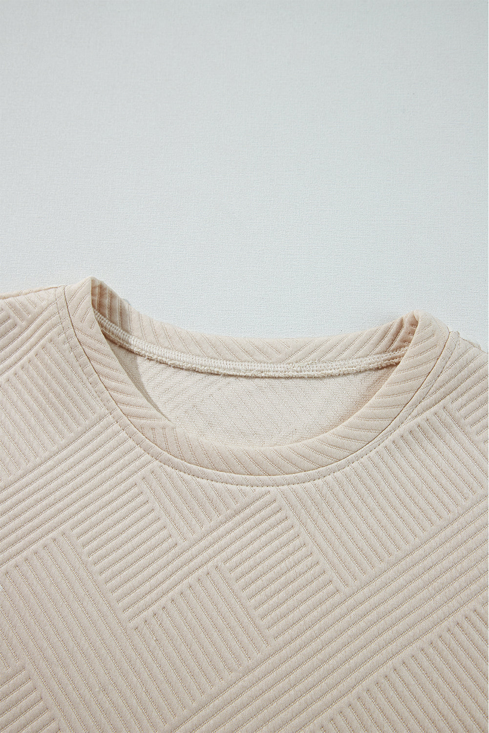 Textured Long Sleeve Shift Dress - Dresses/Mini Dresses