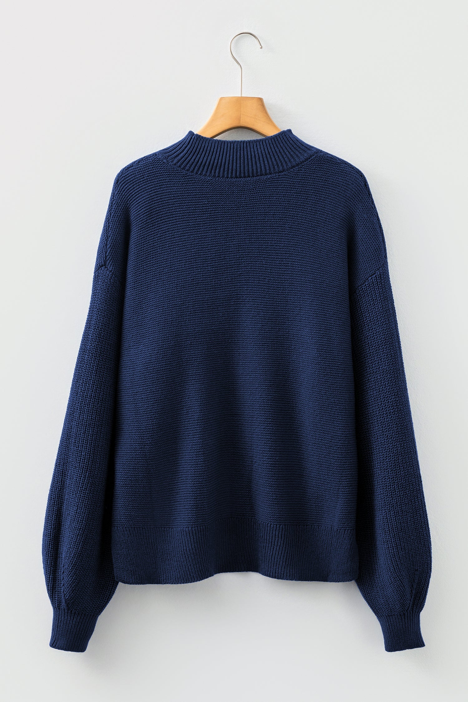 Front Seam Drop Shoulder Loose Sweater - eAura