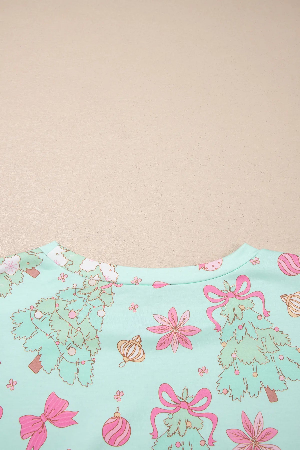 Two-Piece Lounge Set Long Sleeve Abstract Print