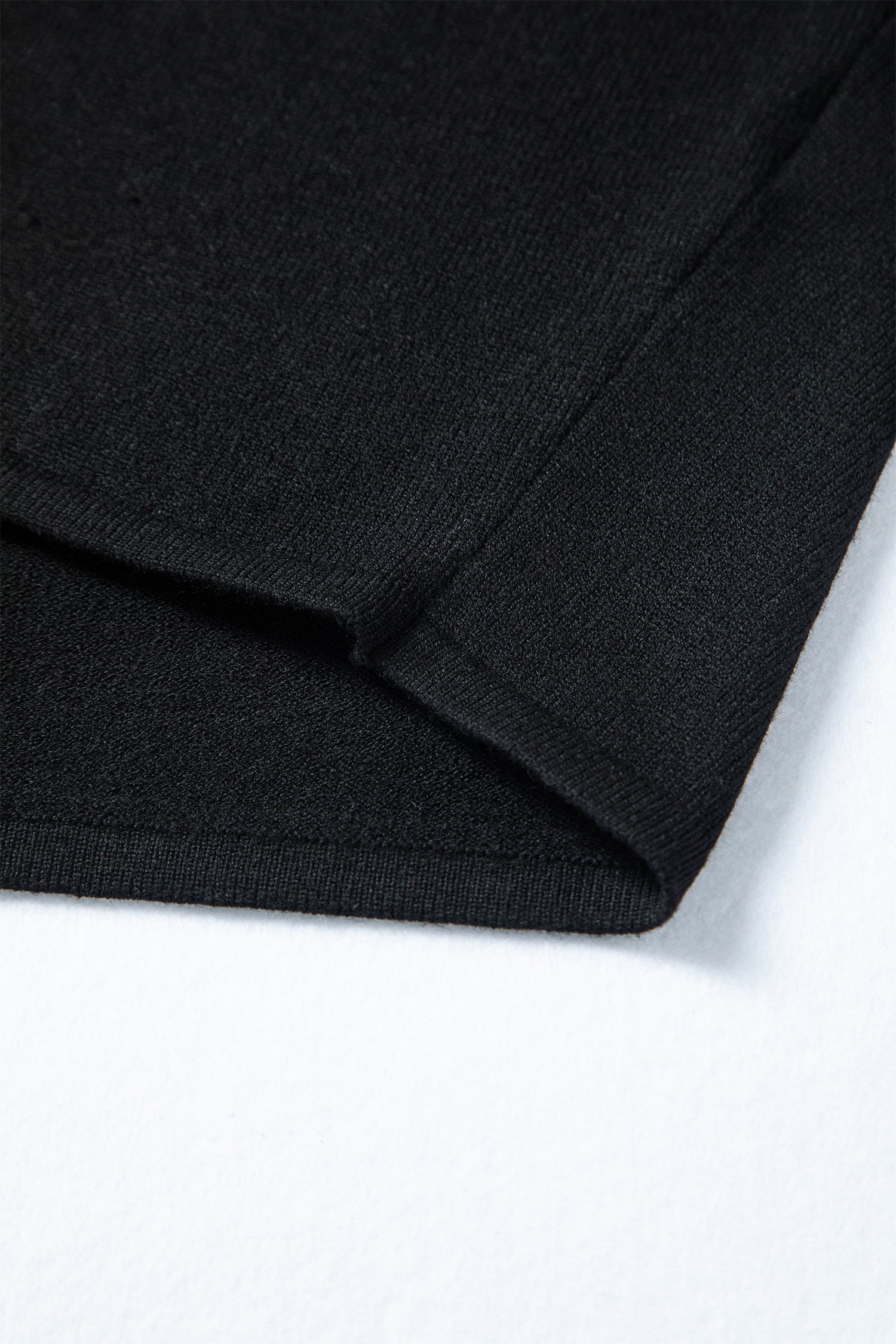 Black Asymmetric Neck Batwing Sleeve Shift Mini Sweater Dress - eAura