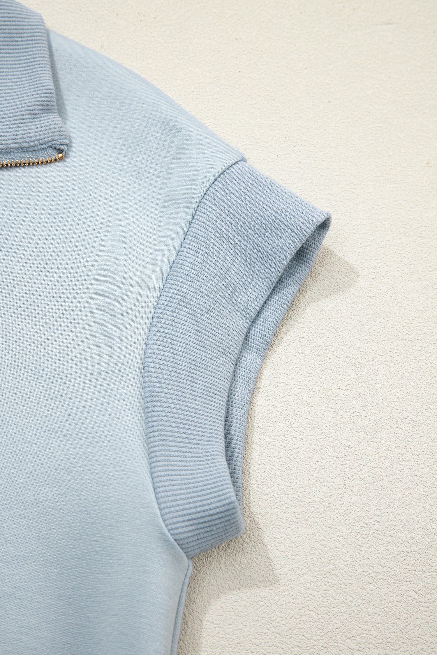 Half Zip Polo Tee Casual Trousers Co-ord Set