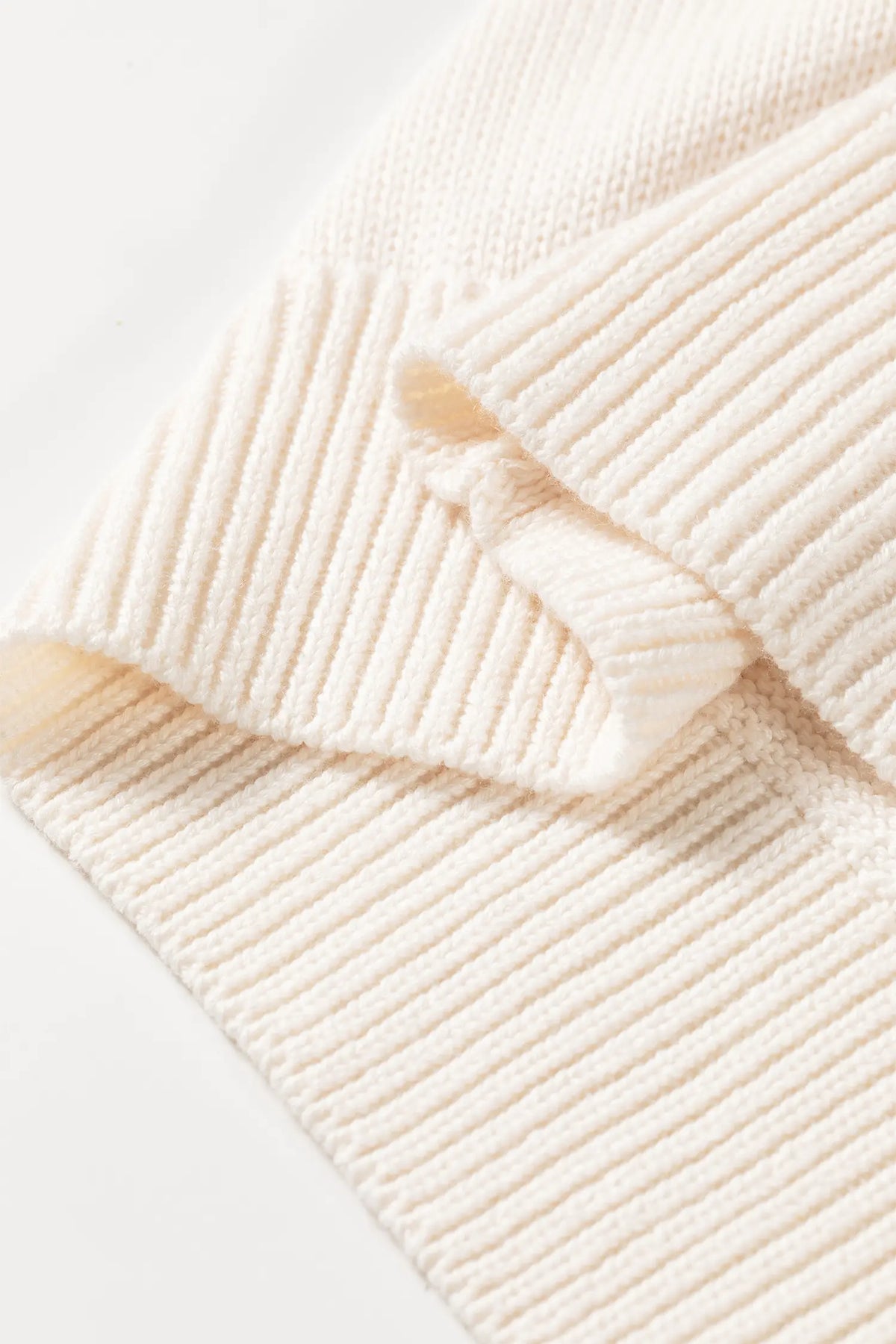 Go Team Football Drop Shoulder Knit Top Sweater – Beige