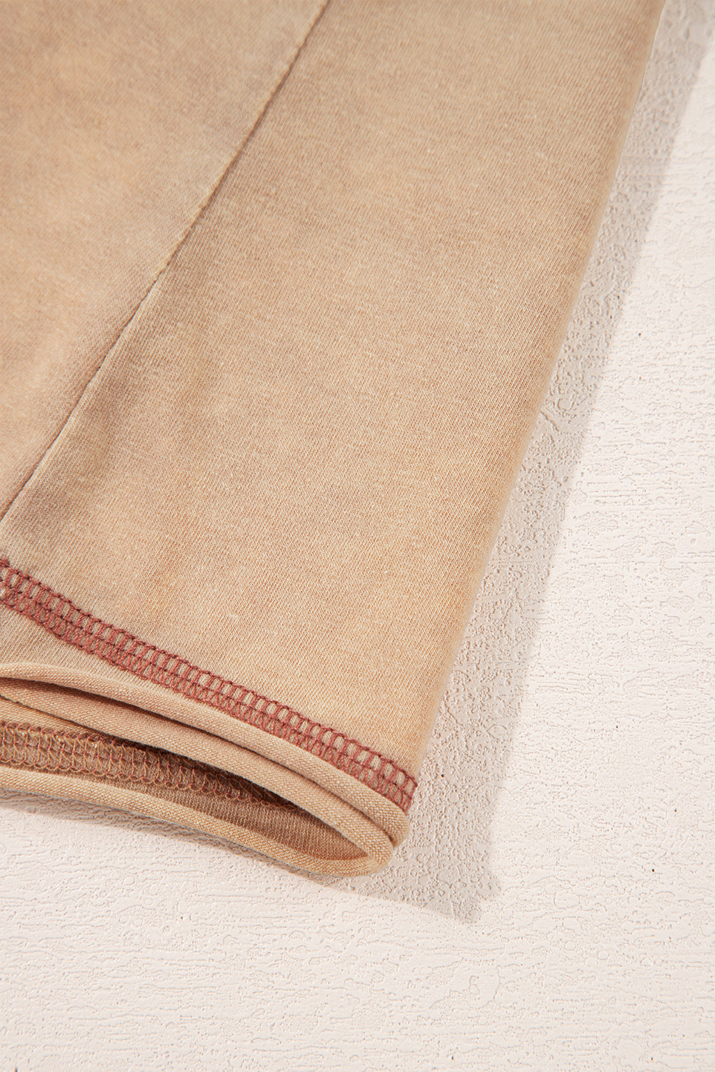 Pale Khaki Mineral Wash Stud Beaded Star Graphic Pocketed T Shirt Dress eAura