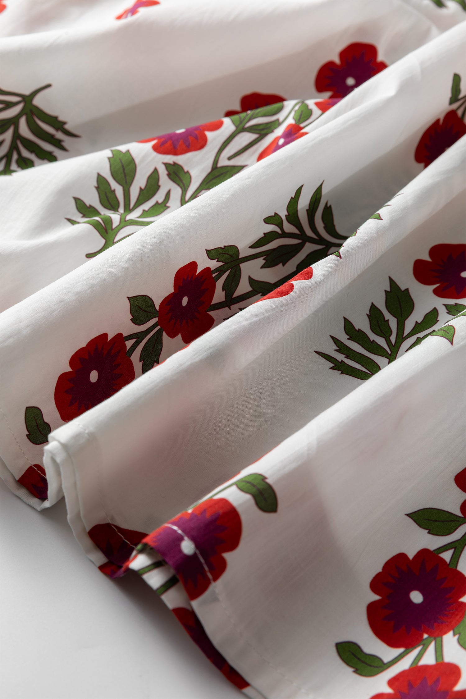 Floral Short Bubble Sleeve Tiered Maxi Dress