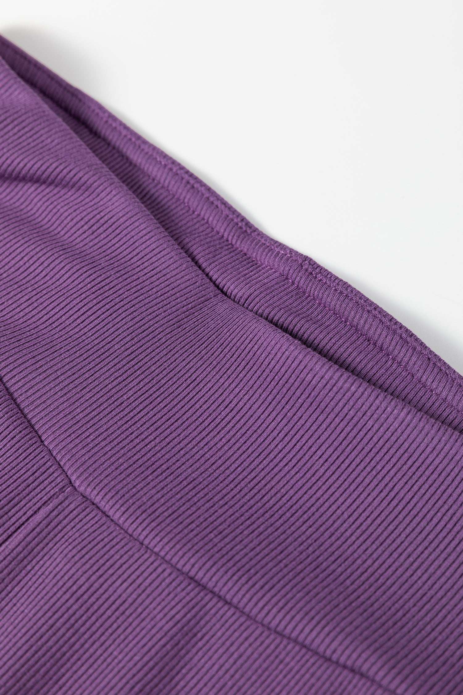 Oversize Slit Sweatshirt and Ribbed Leggings Co-ord Set - eAura