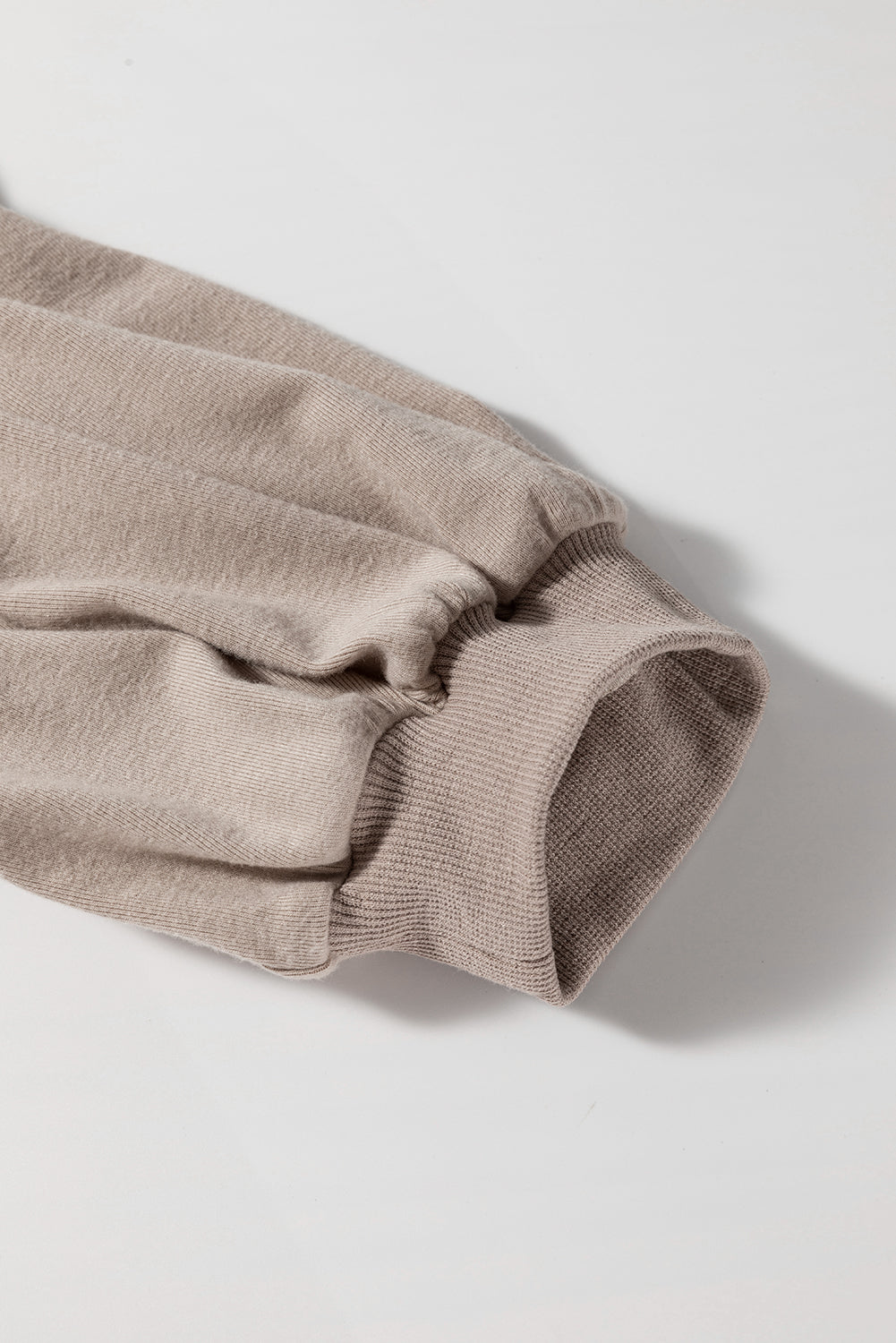 Goat Half Lantern Sleeve Solid Colour Pullover Top eAura