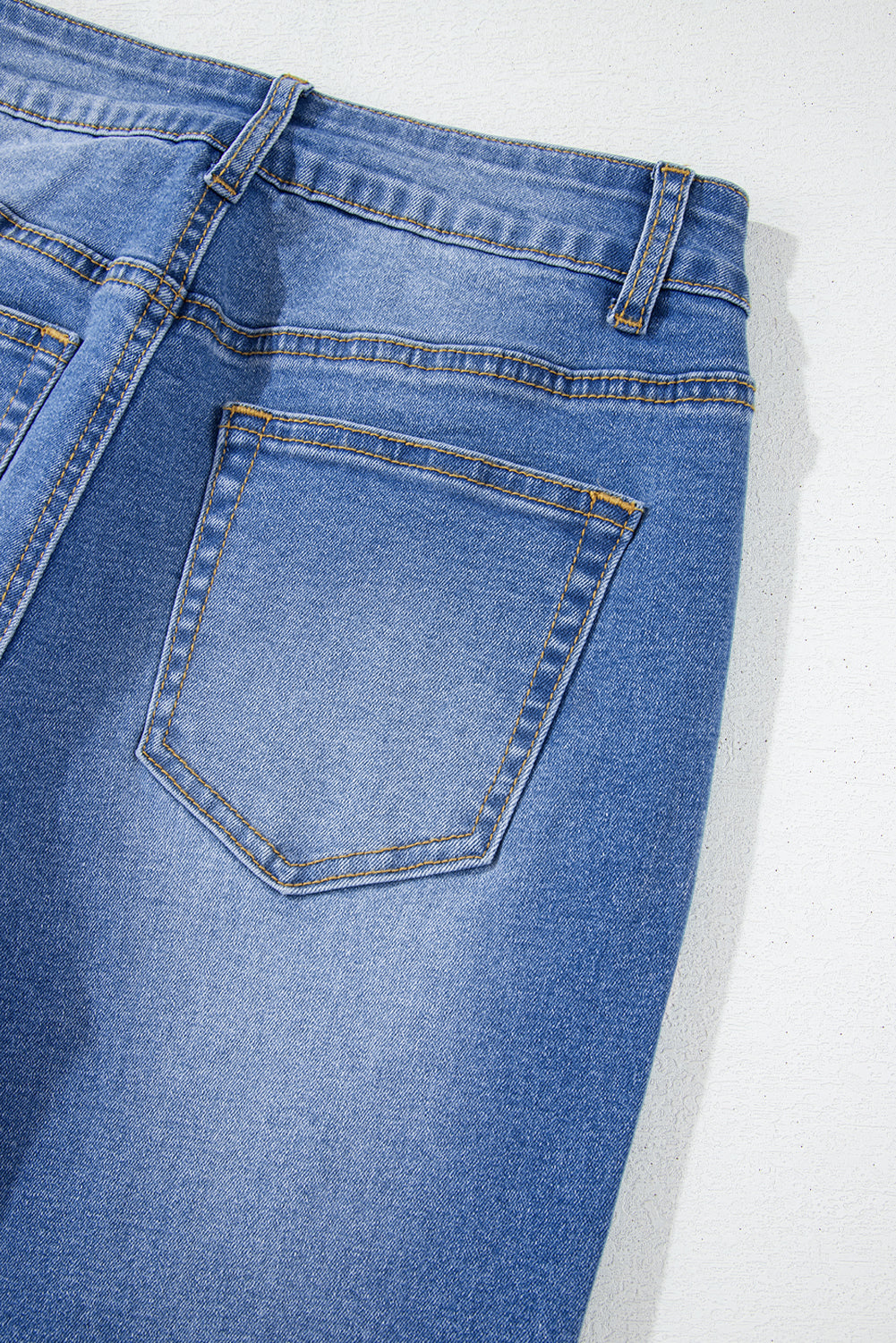 Raw Hem Straight High Rise Loose Jeans - eAura
