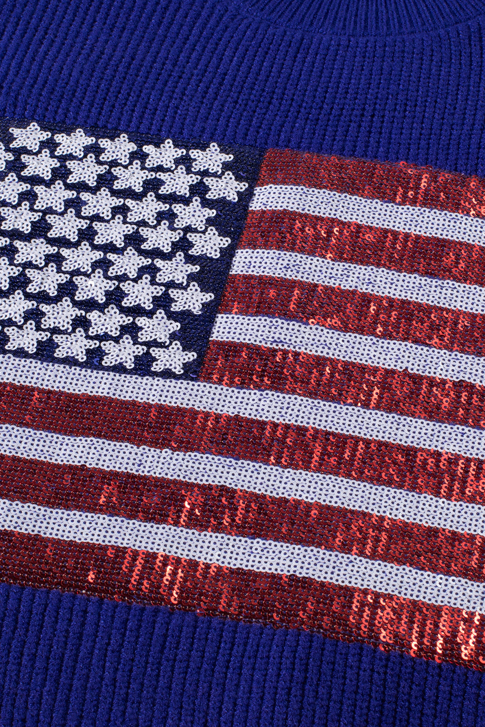Bonbon Sparkling American Flag Knitted Vest eAura