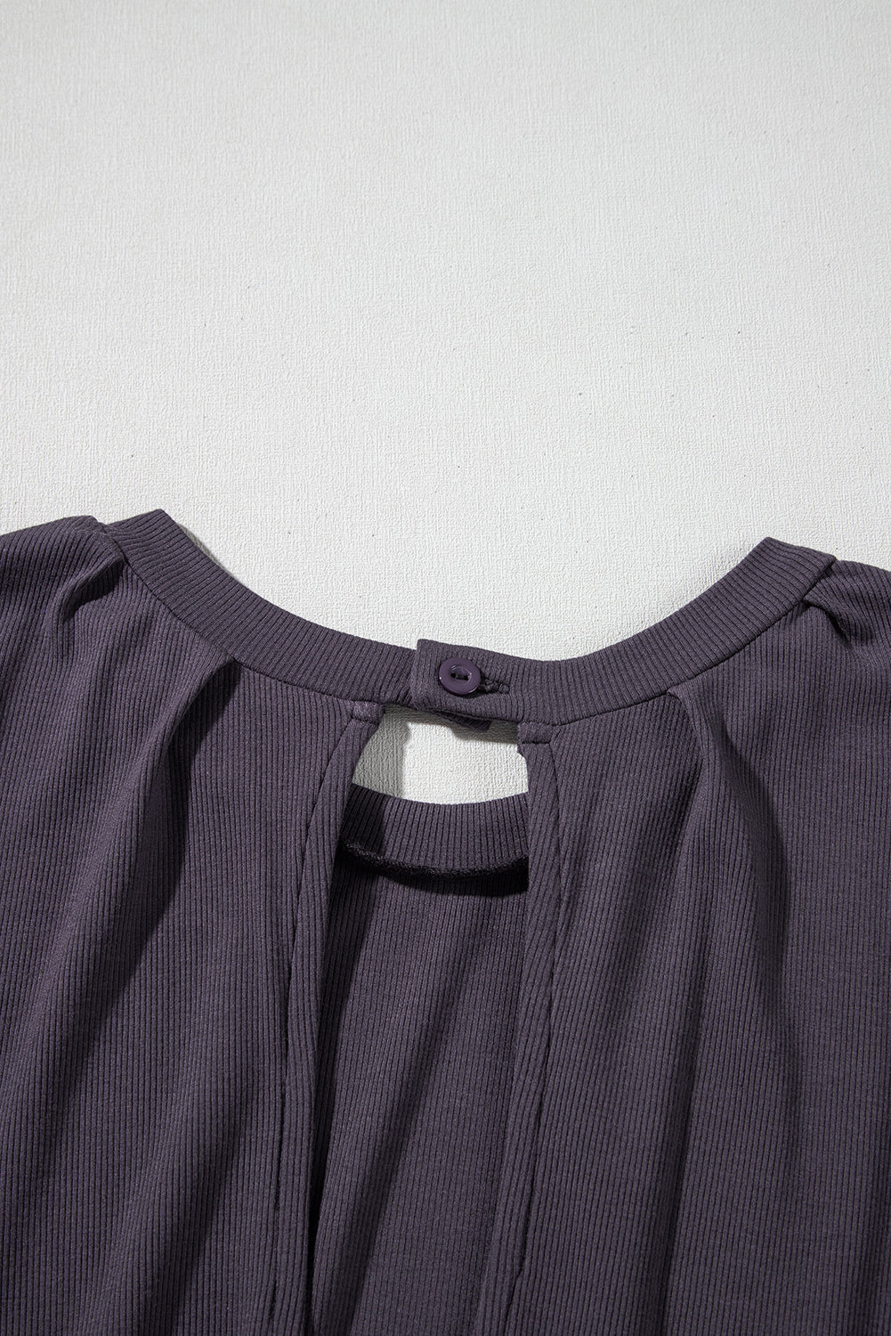 Bristol Black Knit Open Back Cap Sleeve Drawstring Romper eAura