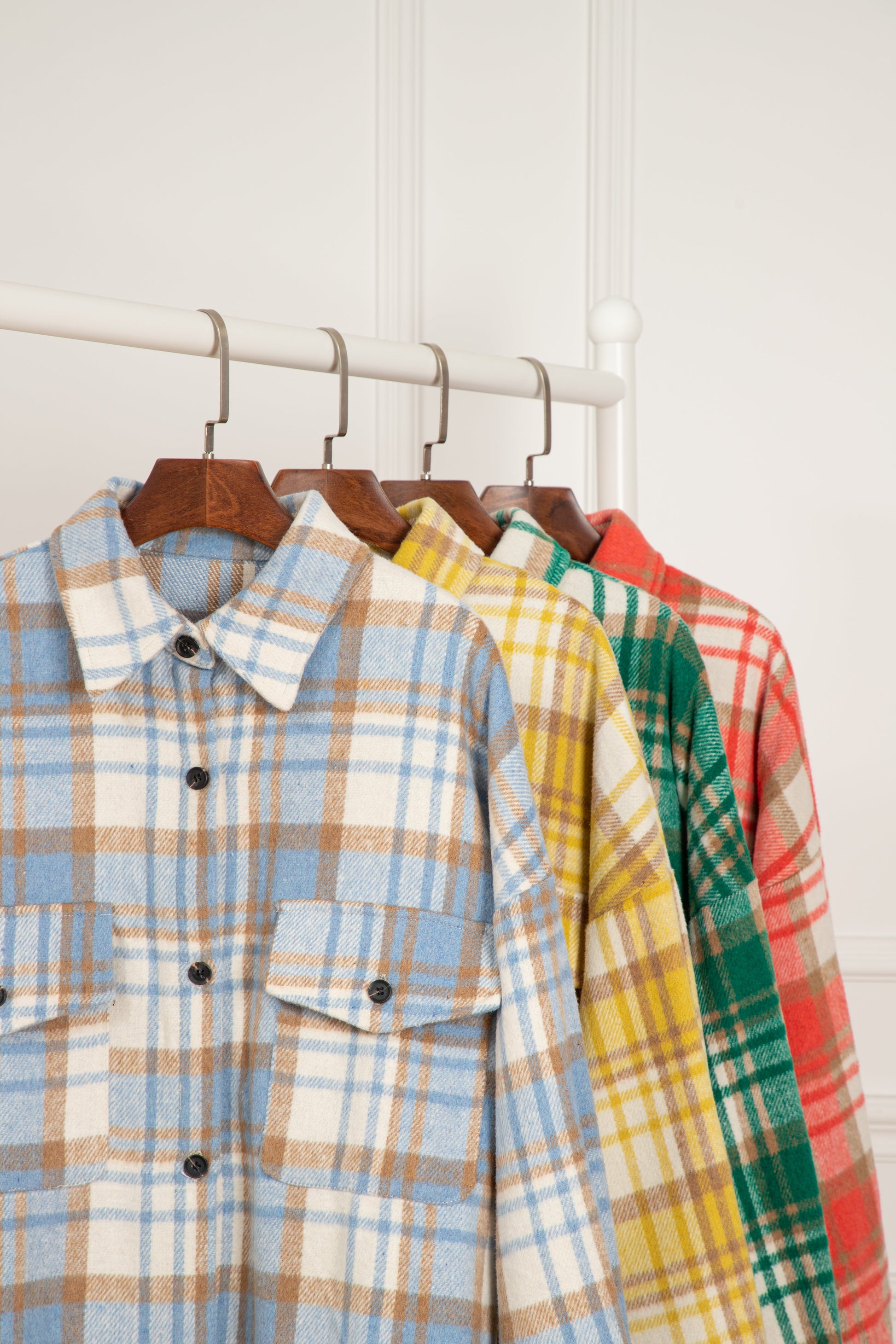 Yellow Plaid Flap Pocket Long Sleeve Shacket Beagle Boutique Fashion Outlet