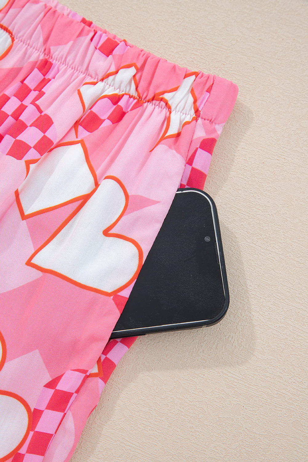 Heart Print Shirt Style Short Pyjama Set - eAura